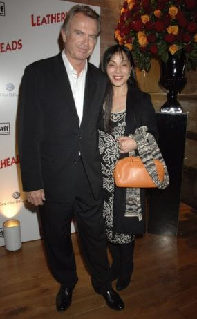 Noriko Watanabe with her ex-husband, Sam Neill.